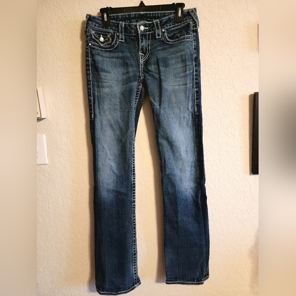 True Religion Women's Disco Becky Big T Bootcut Jeans, 29x32